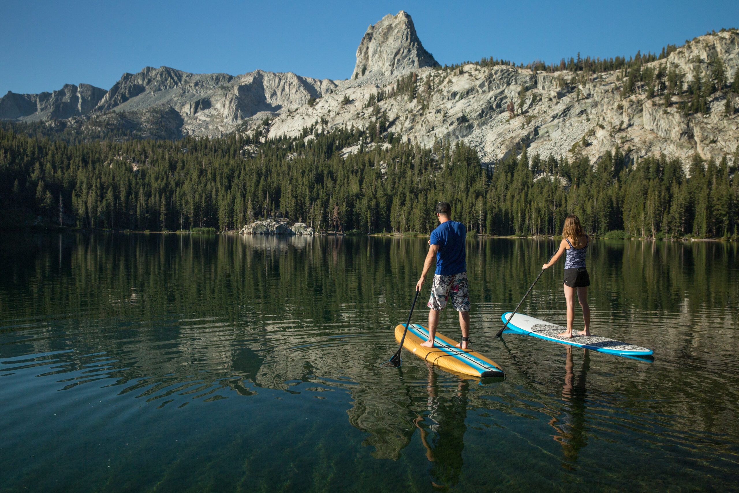 paddleboarding on Lake George